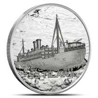 1/2 oz S.S. Tilawa Shipwreck Silver Wreckage Round (New)