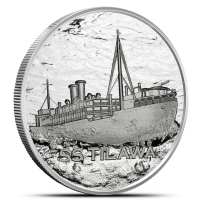 1/4 oz S.S. Tilawa Shipwreck Silver Wreckage Round (New)