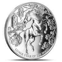 2026 1 oz Pitcairn Island Silver Lunar Year of the Horse Coin (BU)