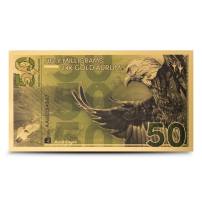 50 Milligram Aurum Natural Treasures Bald Eagle Gold Note (Random Year)
