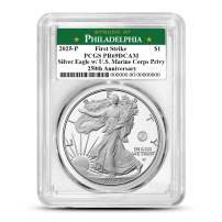 2025-P 1 oz Proof Marine Corps Privy American Silver Eagle Coin PCGS PR69 DCAM FS