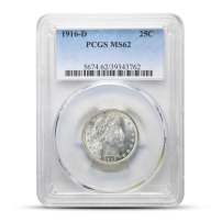 1916-D Barber Silver Quarter PCGS MS62