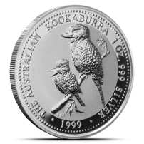 1999 1 oz Australian Silver Kookaburra Coin