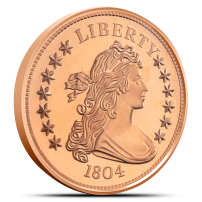 1 oz SilverTowne 1804 Dollar Replica Copper Round (New)