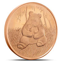 1 oz SilverTowne Panda Copper Round (New)