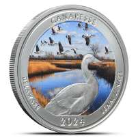 2024 1 oz Colorized Native America the Beautiful Delaware Silver Coin (Box + CoA)