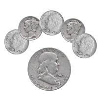 90% Silver Coins ($1 FV, Pre-65, Unsorted)