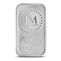 1 oz JM Bullion Silver Bar (New, Frosted Finish)