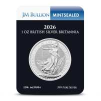 2026 1 oz British Silver Britannia Coin (MintSealed, BU)