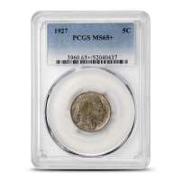 1927 Buffalo Nickel PCGS MS65+