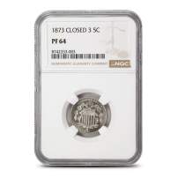 1873 Shield Nickel NGC PF64