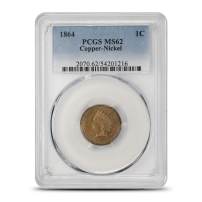 1864 Indian Head Cent PCGS MS62 (Copper-Nickel)