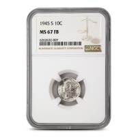 1945-S Mercury Dime NGC MS67 FB