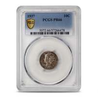 1937 Mercury Dime PCGS PR66