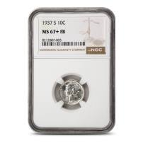 1937-S Mercury Dime NGC MS67+ FB