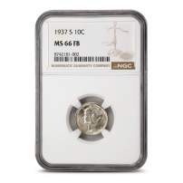 1937-S Mercury Dime NGC MS66 FB