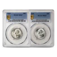 1935 Washington Quarter PCGS MS67