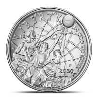 2020-P $1 Proof Basketball HOF Silver Coin (Capsule Only)