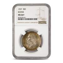 1937 Boone Commemorative Half Dollar NGC MS66+