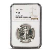 1942 Walking Liberty Half Dollar NGC PF64