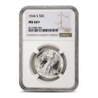 1944-S Walking Liberty Half Dollar NGC MS66+