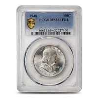 1948 Franklin Half Dollar PCGS MS66+ FL