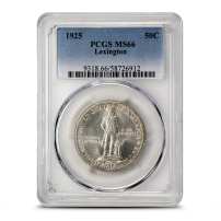 1925 Lexington Commemorative Half Dollar PCGS MS66