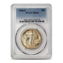 1944-S Walking Liberty Half Dollar PCGS MS66