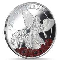 2025 1 oz Proof Falkland Island Silver Remembrance Day Coin (Box + CoA)