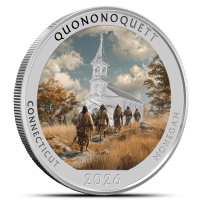 2026 1 oz Colorized Native America the Beautiful Connecticut Silver Coin (Box + CoA)