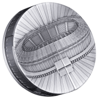 2026 5 oz Antique Solomon Islands Silver FIFA Stadium Sliding Door Coin (Box + CoA)