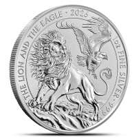 2026 1 oz British Silver The Lion and The Eagle Coin (BU)