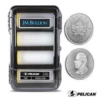 2026 1 oz Silver Maple Leaf Mini Monster Box (100 Coins, JM Bullion Pelican Case, BU)