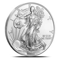 2002 1 oz American Silver Eagle Coin