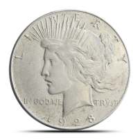 1928 Peace Silver Dollar Coin (AU)