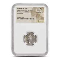 Roman Empire Lucius Verus, AD 161-169 AR Denarius NGC Ch AU