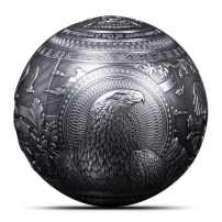 2026 1 Kilo Barbados 40th Anniversary American Eagle Spherical Silver Coin (Box + CoA)