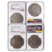 1575-1713 Netherlands Lion Dollar NGC AU50