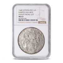 1575-1713 Netherlands Lion Dollar NGC MS63
