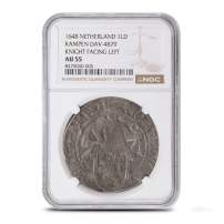 1575-1713 Netherlands Lion Dollar NGC AU55