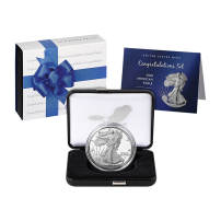 2026-P 1 oz Proof American Silver Eagle Congratulations Coin Set (Box + CoA)