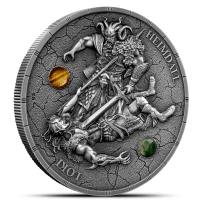 2025 2 oz Antique Germania Mint Loki and Heimdall Silver Round (Box + CoA)