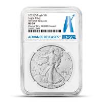 2025 (P) 1 oz Eagle Privy American Silver Eagle Coin NGC MS70 AR (First 50,000 Issued)