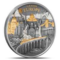 2025 3 oz Antique Cook Islands Silver Hidden Treasures Grande Europe Coin