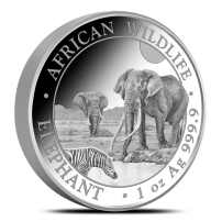 2026 1 oz Proof Somalia Silver Elephant Coin (High Relief)