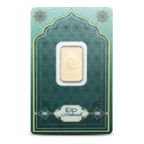 5 Gram PAMP Suisse Eid Mubarak Gold Bar (Proof-Like, w/ Assay)