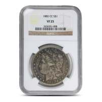 1882-CC Morgan Silver Dollar Coin NGC VF25