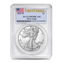 2022-W 1 oz Proof American Silver Eagle Coin PCGS PR70 DCAM FS