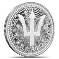 2025 1 oz Barbados Silver Trident Coin (BU)