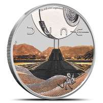 2026 1 oz Colorized Tuvalu Silver DUNE Coin (Box + CoA)